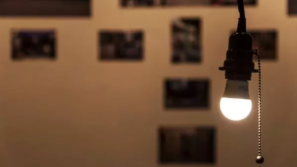 Corte de luz programado. Ampolleta