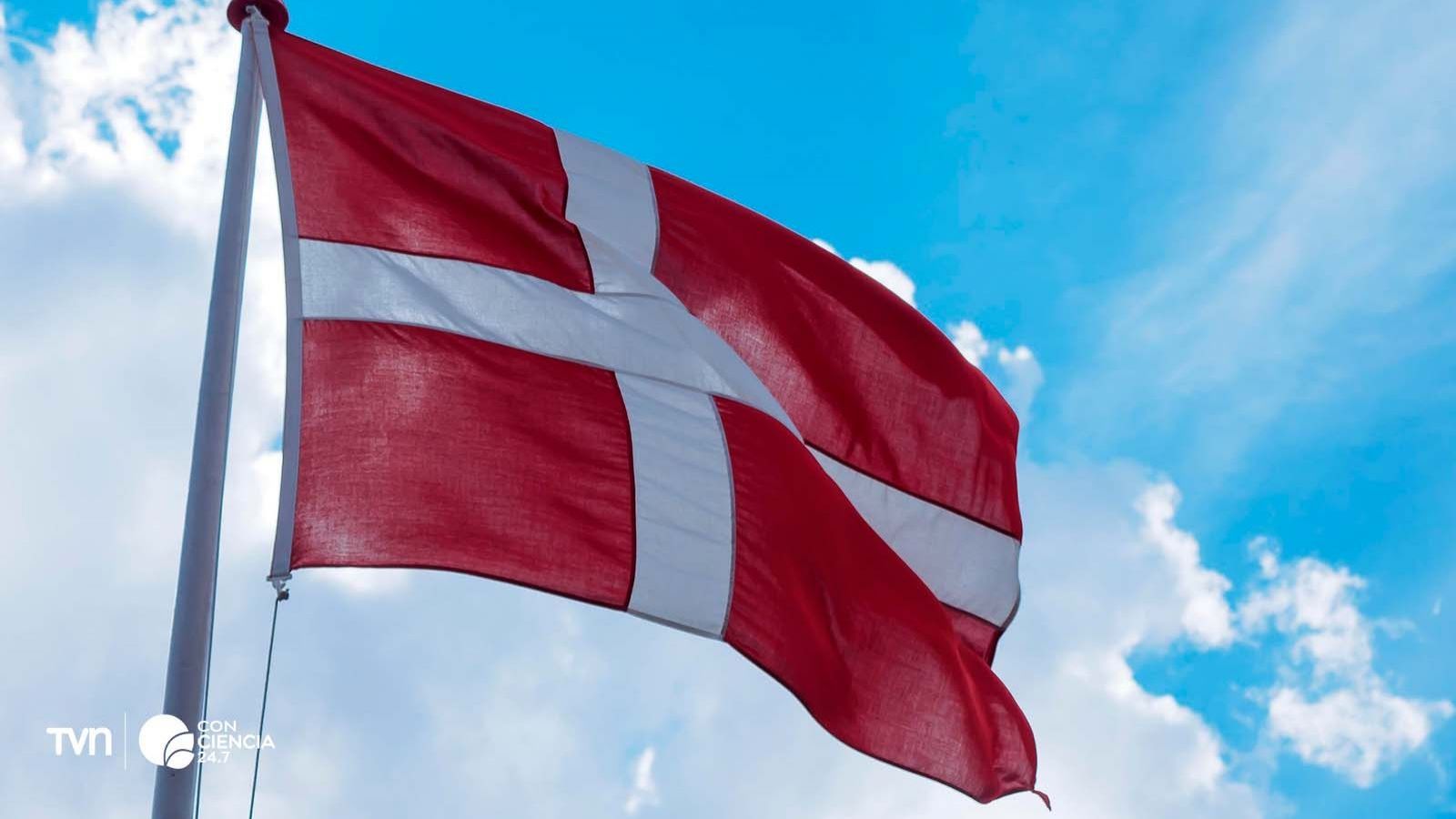 Bandera de Dinamarca.