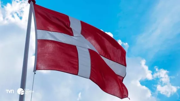 Bandera de Dinamarca.
