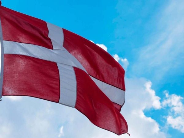 Bandera de Dinamarca.