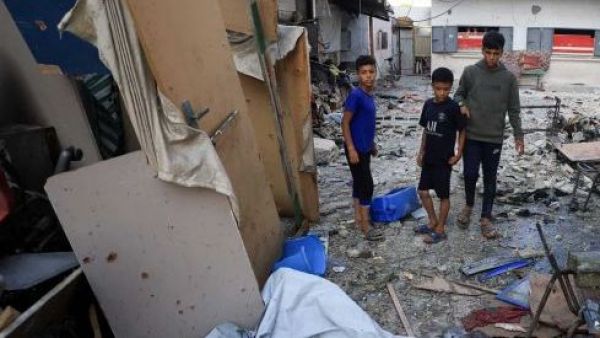 Niños en la franja de Gaza
