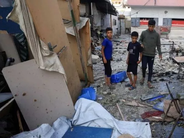 Niños en la franja de Gaza
