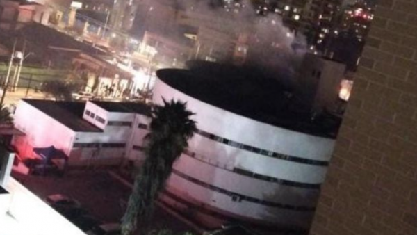 Incendio declarado en el Caracol de Ñuñoa
