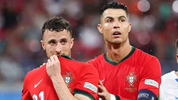 Cristiano Ronaldo y Diogo Jota eran compañeros en la selección de Portugal