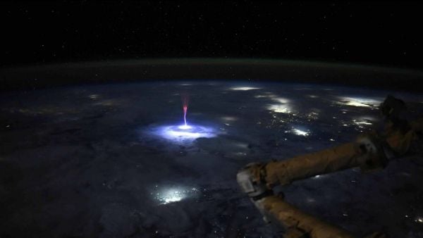 Sprite capturado por astronauta de la NASA