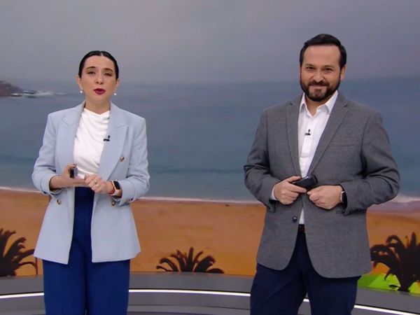 Valentina Reyes y Rafael Venegas en 24 Horas Tu Mañana.