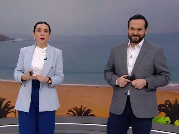 Valentina Reyes y Rafael Venegas en 24 Horas Tu Mañana.