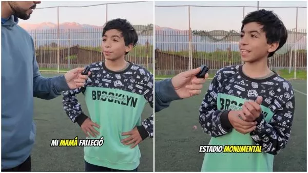 Niño en video de Felipe Ñancupil