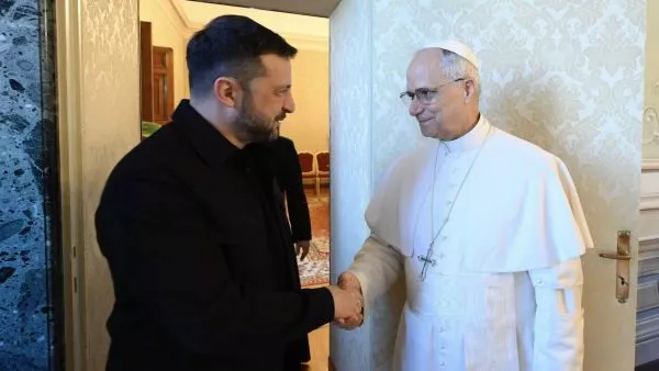 Zelenski y papa León XIV