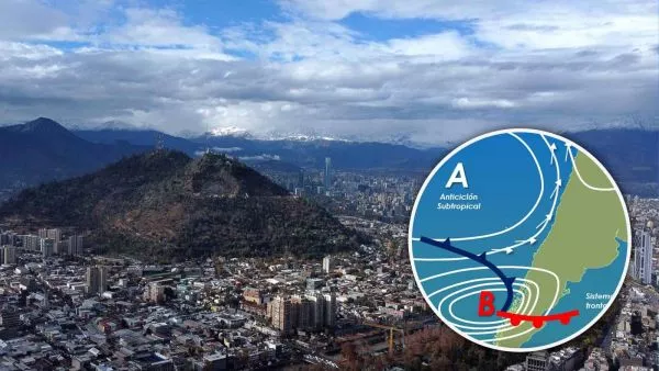 Santiago y anticiclón