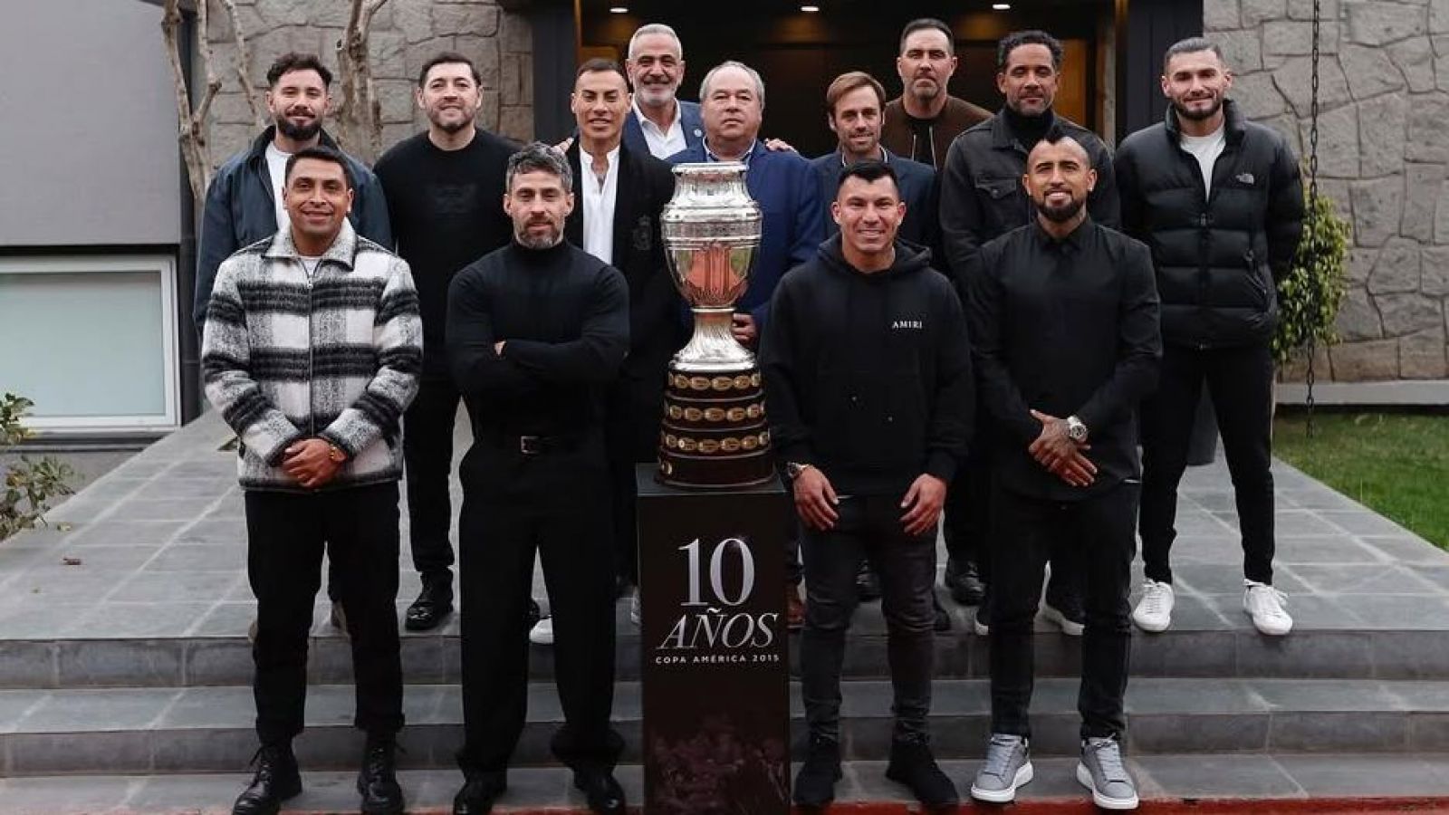 Parte del plantel de La Roja campeón de la Copa América 2015 celebró los 10 años del título