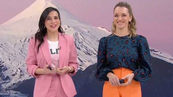 Valentina Reyes y Carla Zunino en 24 Horas Tu Mañana.