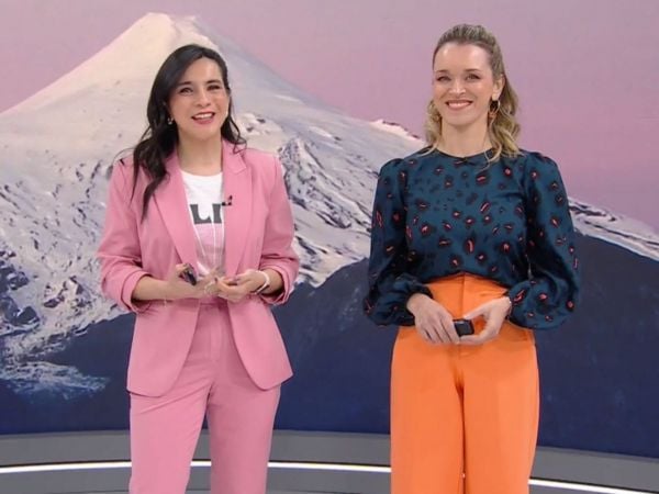 Valentina Reyes y Carla Zunino en 24 Horas Tu Mañana.