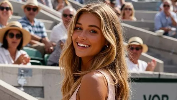 La modelo Mia Zelu causó furor con sus fotografías en Wimbledon