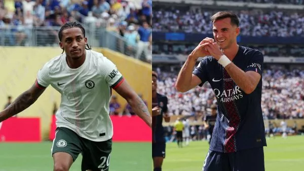 Jugadores del Chelsea y Paris Saint-Germain