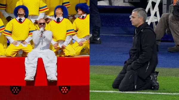 Show de JBalvin con un meme de José Mourinho
