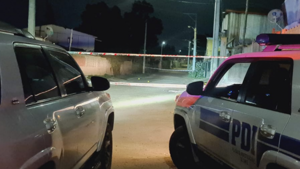 PDI trabajando en el asesinato en Puchuncaví