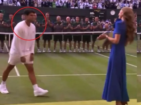 El gesto de Carlos Alcaraz a Kate Middleton en la final de Wimbledon