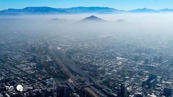 Santiago contaminado con alerta ambiental.