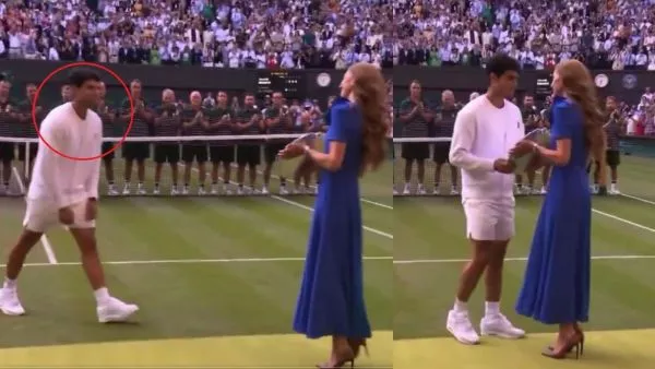 El gesto de Carlos Alcaraz a Kate Middleton en la final de Wimbledon
