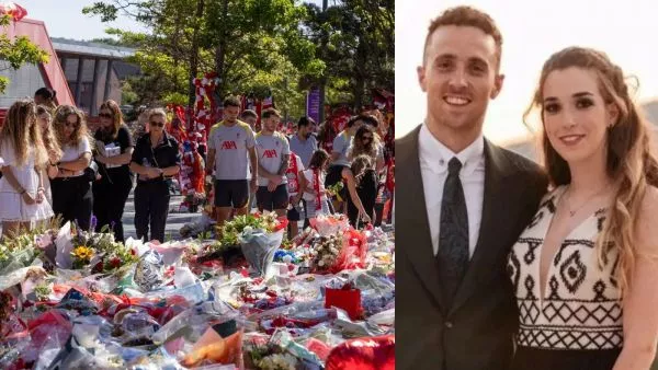 Esposa de Diogo Jota visitó junto a jugadores del Liverpool el santuario de Anfield
