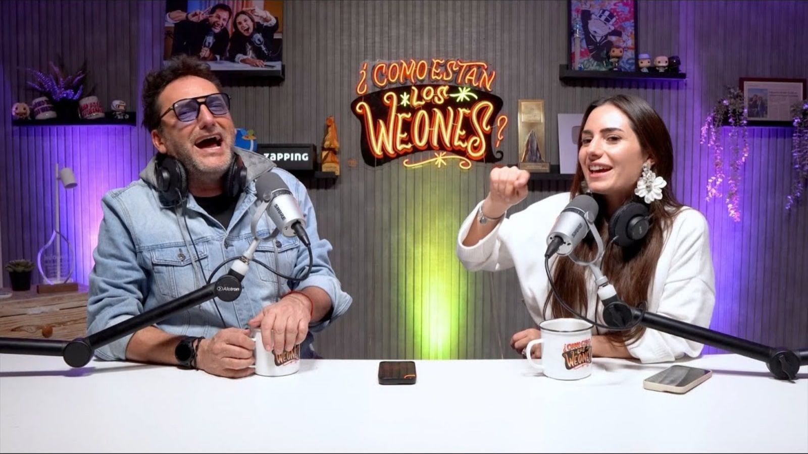 Daniel Fuenzalida y Rosario Bravo en el podcast ¿Cómo están los weones?