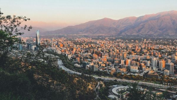 Imagen aérea de Santiago