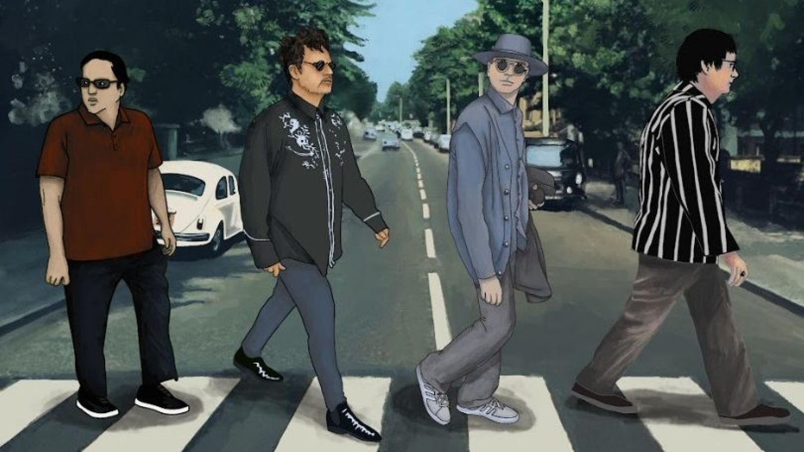 Los Tres en Abbey Road