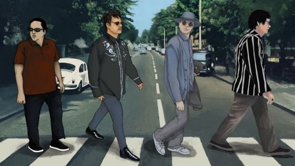 Los Tres en Abbey Road