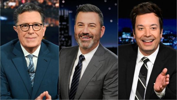 Stephen Colbert, Jimmy Kimmel y Jimmy Fallon