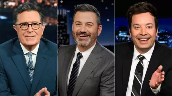 Stephen Colbert, Jimmy Kimmel y Jimmy Fallon