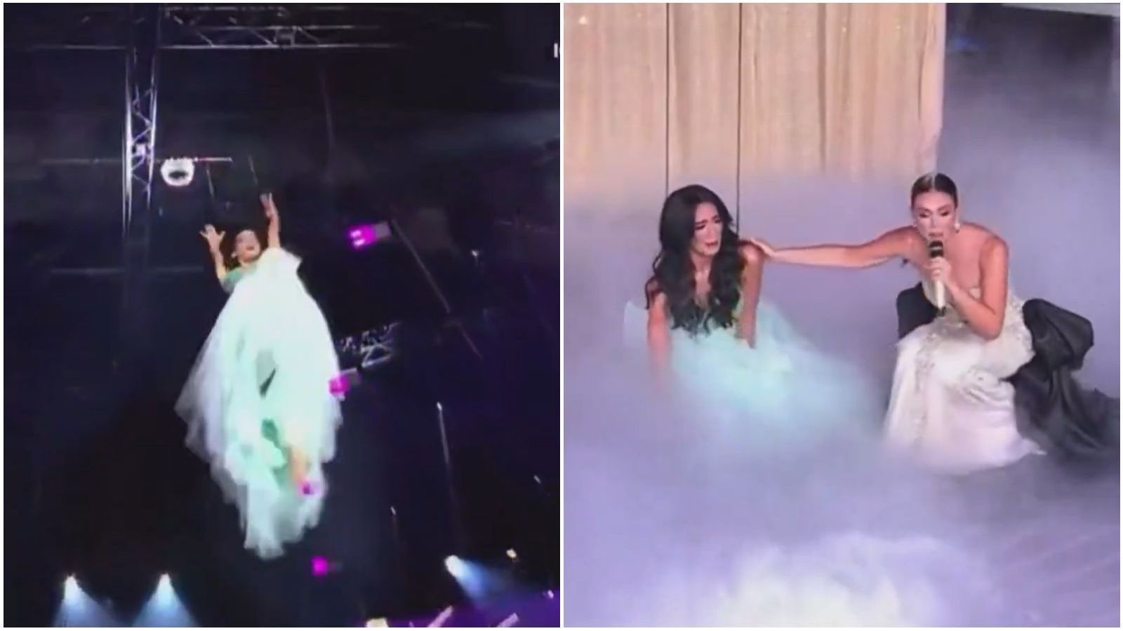 Accidente en el "Miss Universe Latina"