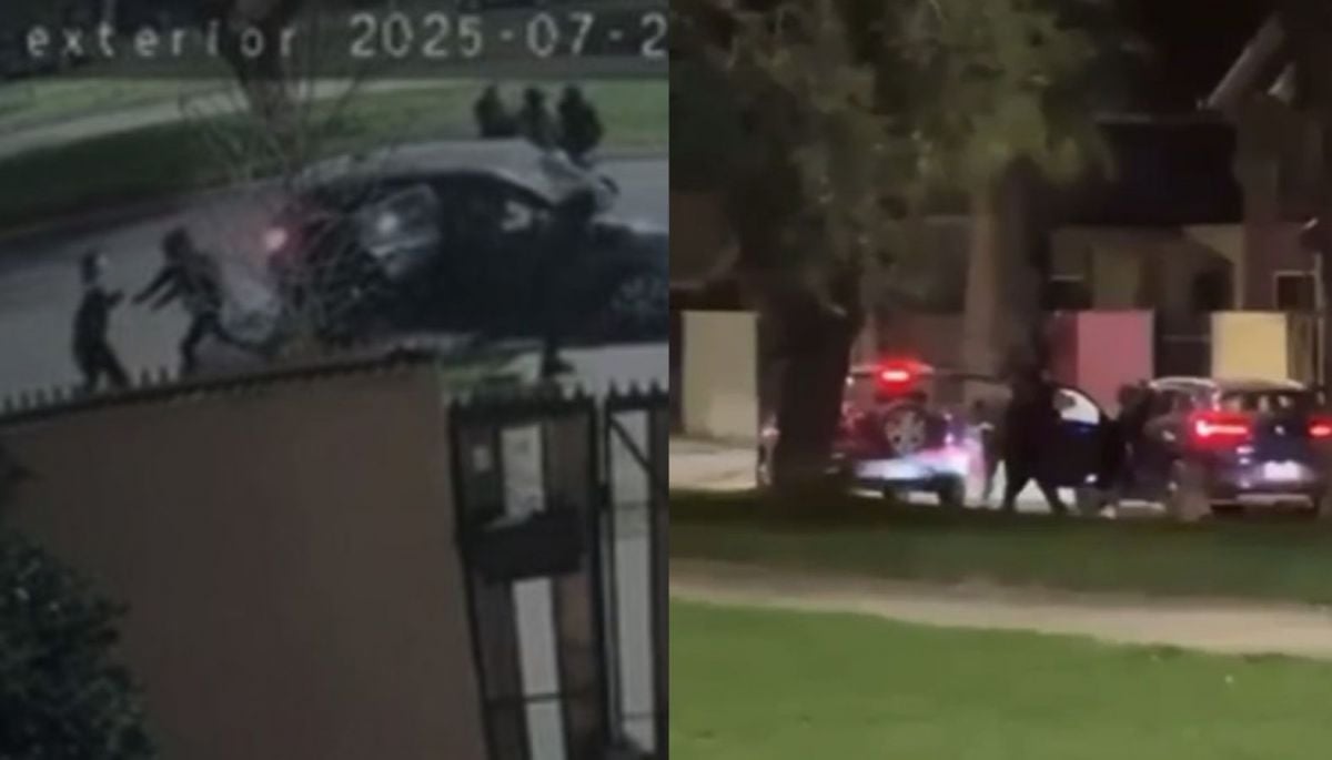 VIDEO | Conductor sufrió violento robo de su auto en Maipú: delincuentes lo amenazaron con armas