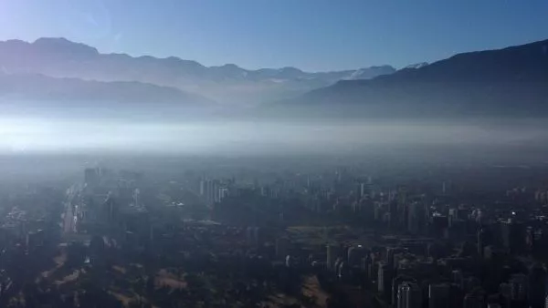 Contaminación del aire en Santiago.