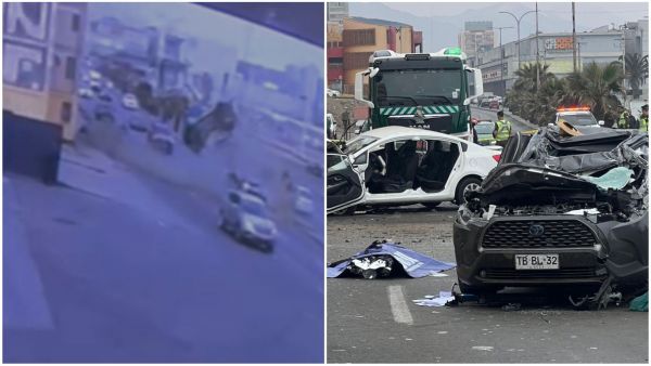 Choque frontal en Antofagasta.