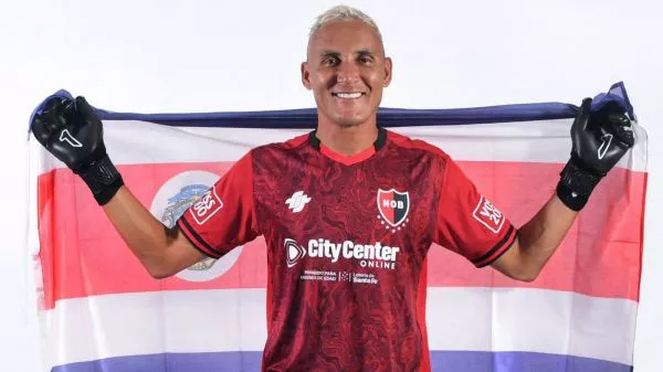 Keylor Navas con la camiseta de Newell's Old Boys