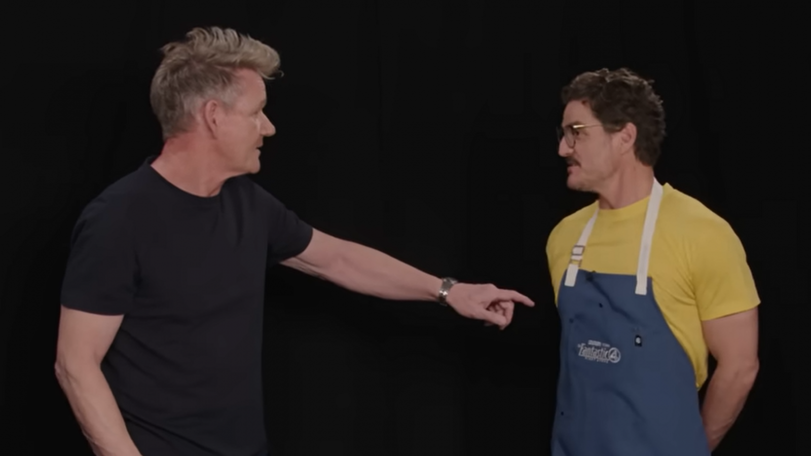 Pedro Pascal y Gordon Ramsay