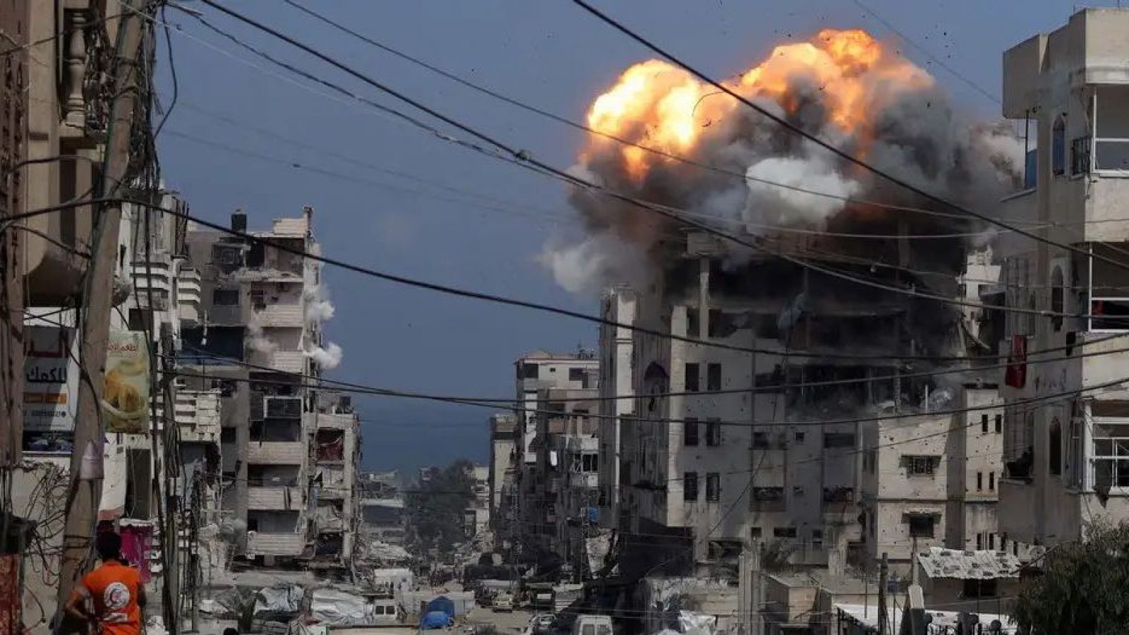 Ataques israelíes en la Ciudad de Gaza.