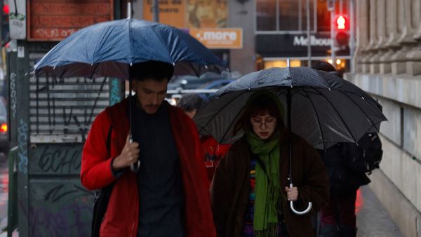 Lluvia en Santiago