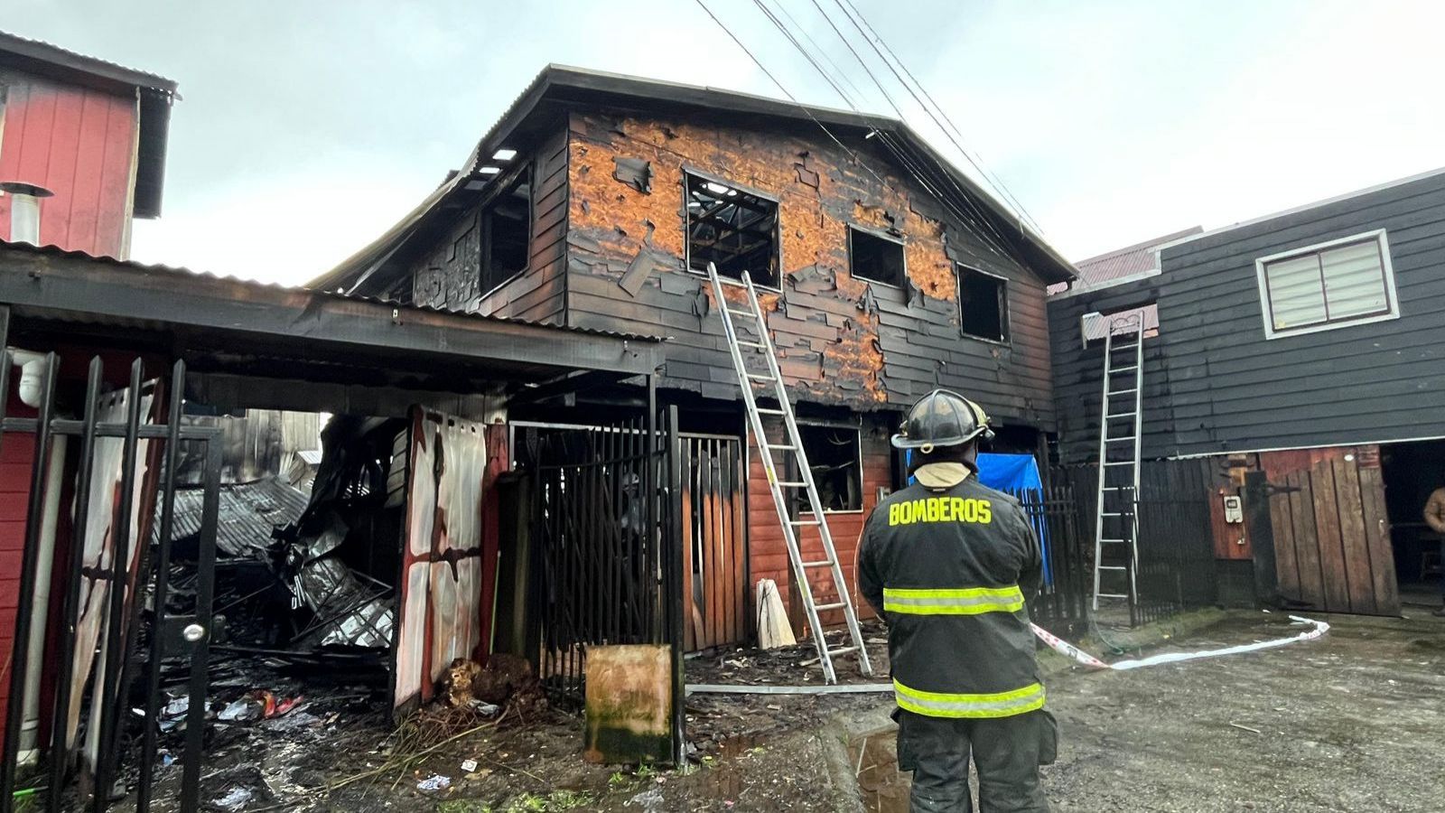Incendio en Valdivia