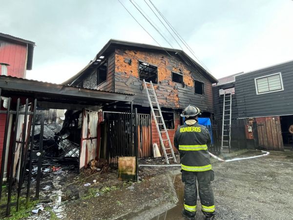 Incendio en Valdivia