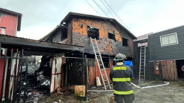 Incendio en Valdivia