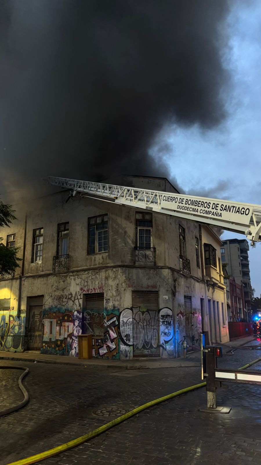 Incendio en Santiago