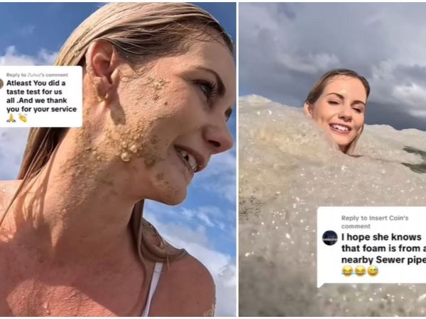 Influencer nada en aguas residuales.