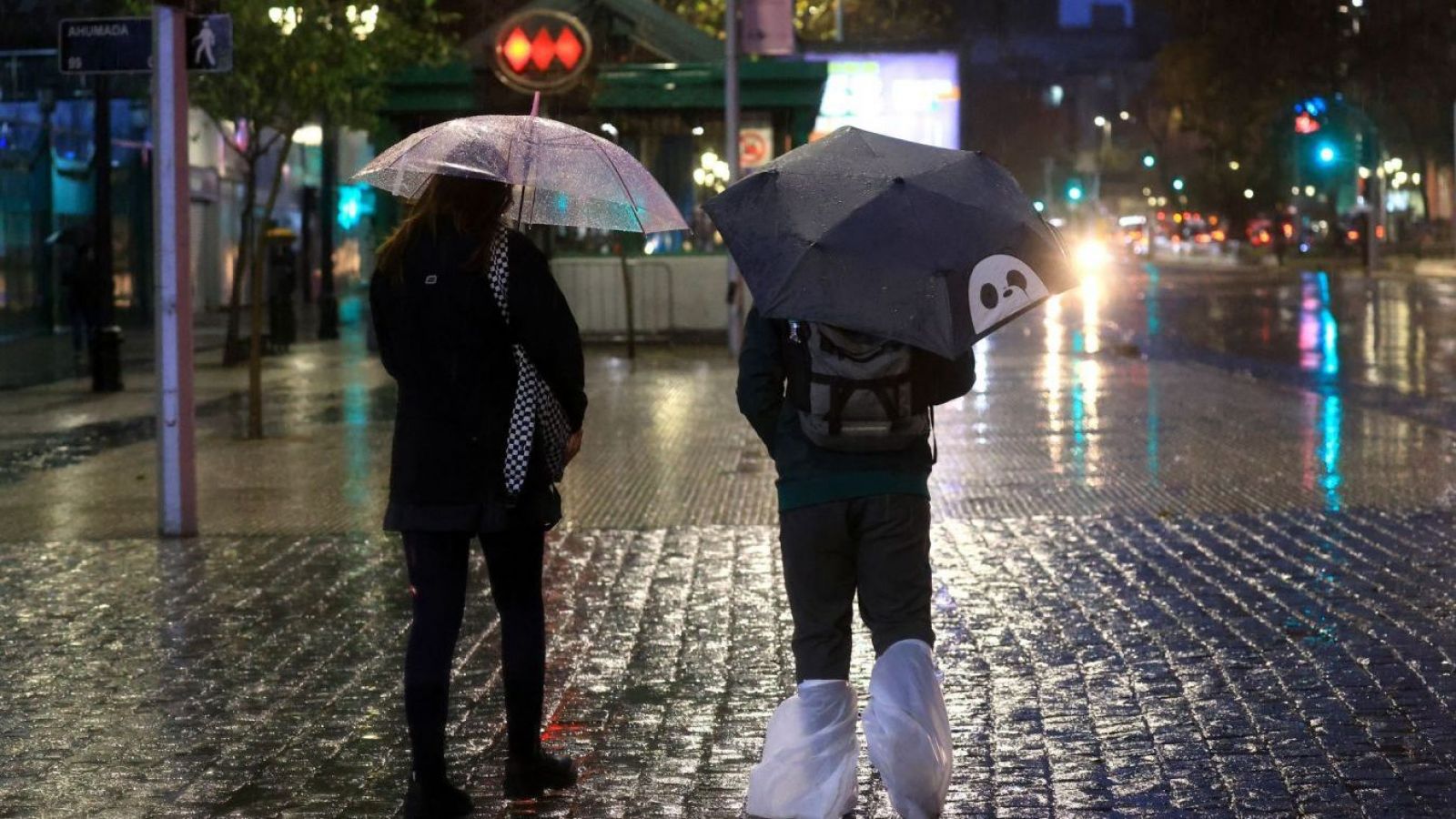 Lluvia en Santiago
