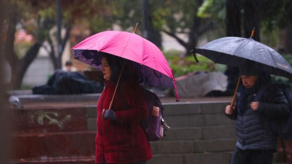 Lluvia en Santiago