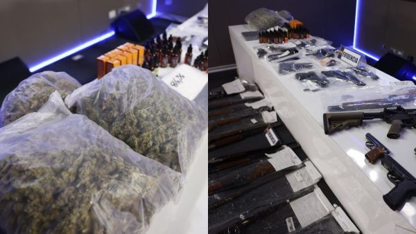 Drogas y armas de organización criminal