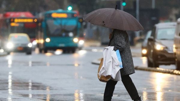 Lluvia en Santiago
