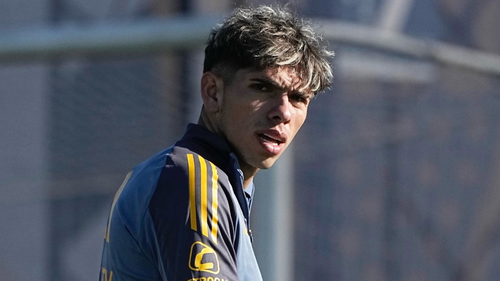 Carlos Palacios entrenando en Boca Juniors