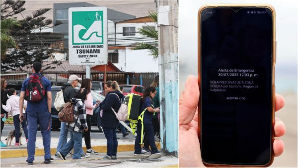 Evacuación y alerta SAE por tsunami
